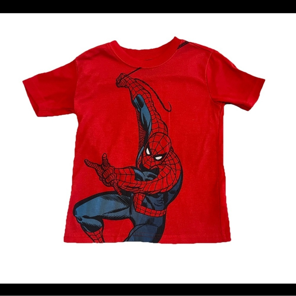 Marvel Baby Boys Sz 4/5 Spiderman Red/Blue Tshirt (0613)